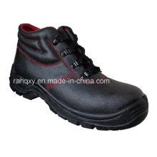 Chaud vendu des chaussures de sécurité mi-coupe doublure rouge (HQ05031)
